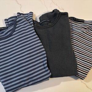 Brandy Melville LOT OF 3 Multicolor Striped Tops
